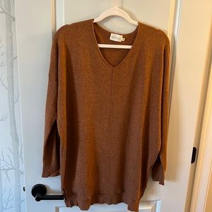 Burnt Sienna Tunic Sweater Size L